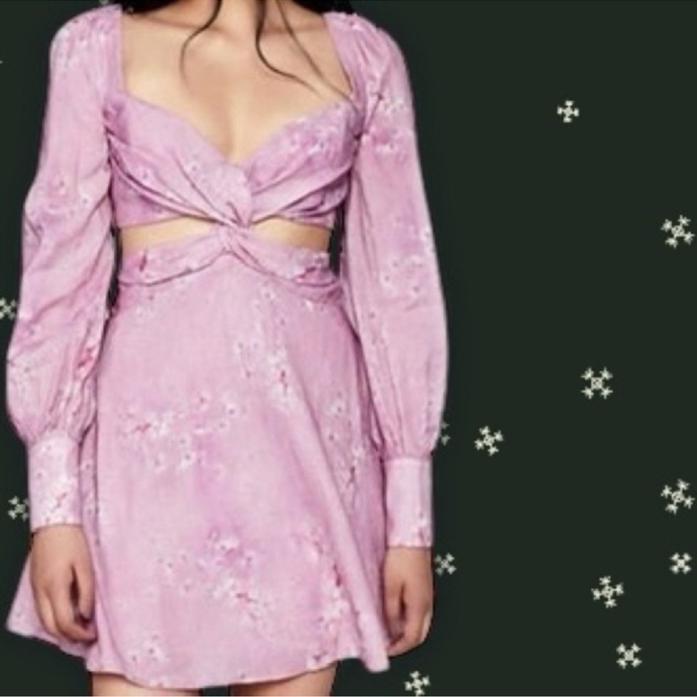 Bardot Pink Floral Dress